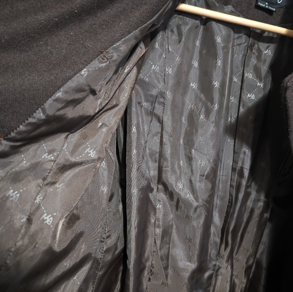 EUC Outer Edge Women's Double Breasted Wool Coat - Chocolate Brown, size S - Picture 13 of 13